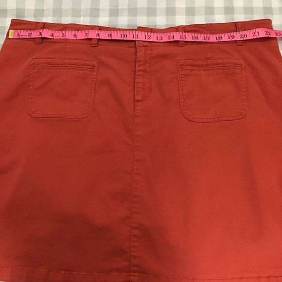 ADDITION-ELLE skort mini skirt shorts orange tangerine plus size pockets size 24 - Picture 9 of 14